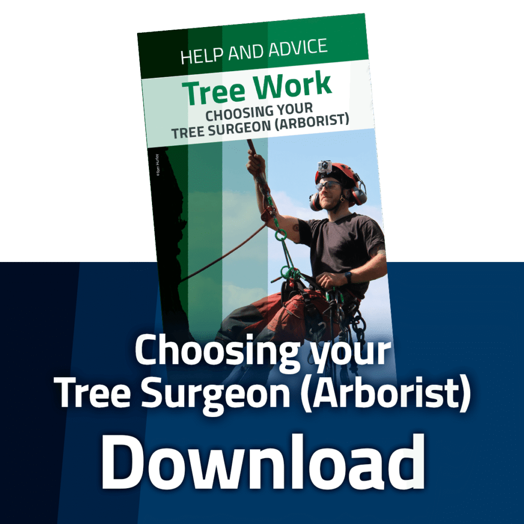 Download the Arboricultural Association's Choosing Your Arborist guide